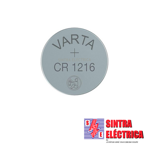 Pilha CR 1216 - 3 V - Lithium - Electronics / Varta