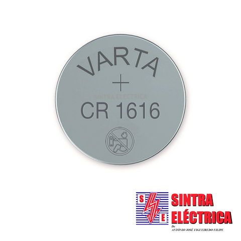 Pilha CR 1616 - 3 V - Lithium - Eletronics / Varta