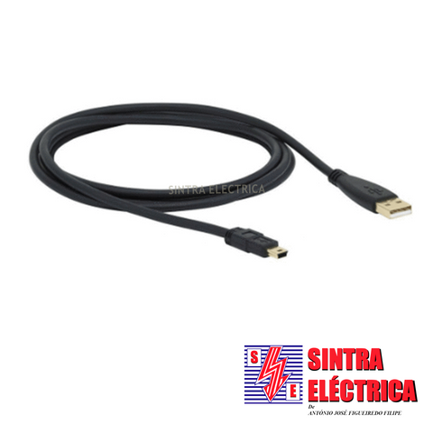 Extensão USB-A / USB mini - c/ 1,8 mt