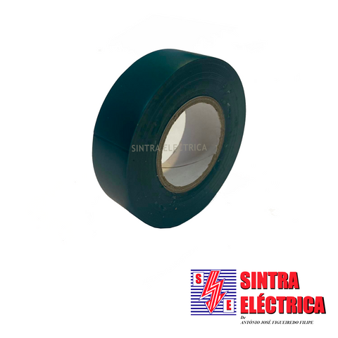 Fita Isoladora - Verde - 0,13 mm x19 mm x20 m /Plastic