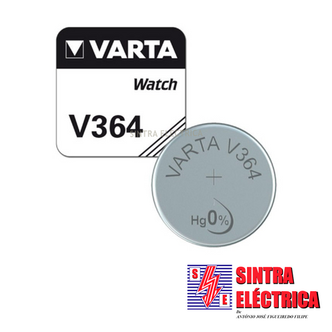 Pilha V 364 / SR 621 SW - 1,55 V - Alcalina - Eletronics/Va