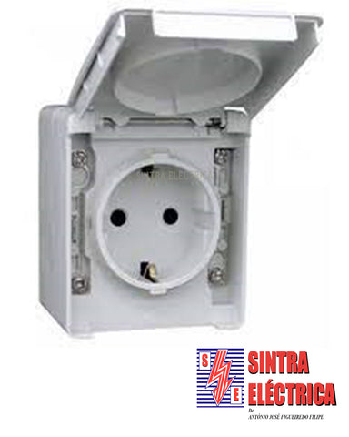 Tomada Estanque Schuko - C/ alvel. proteg. - 48132 - CCZ - CBR / Efapel