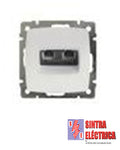 Tomada Dupla - RJ 11 - Encastrar - 774039 - Suno / Legrand