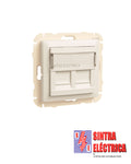 Módulo c/ Aro - 2 x RJ 45 - 90442 ABR / Efapel