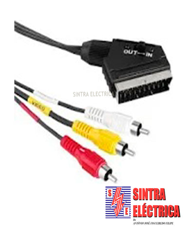 Extensão Scart / RCA + Din 4 pinos - C 5416 BK15
