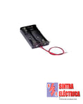 Porta Pilhas - 2 x AA - c/ Fios