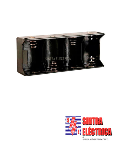 Porta Pilhas - 4 x AA - em paralelo s/ Fios - BH 341 B
