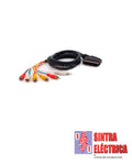 Extensão Scart com 6 RCA - c/ 1,5 mt