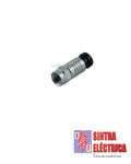 TV- Ficha F - RG 6 - Compressão - Preta - 6,8