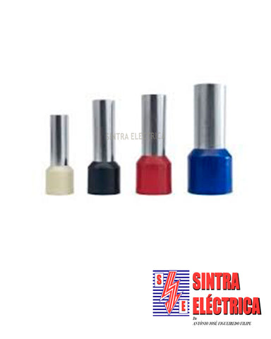 Terminal Duplo Ponteira - 0,50-Branco / 0,75-Cinza / 1 mm2-Vermelho