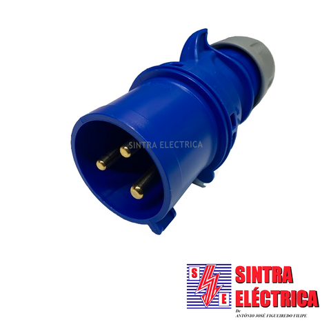 Ficha CEE - Macho - 2P + T - 32 A - 023-6 / PCE - JSL