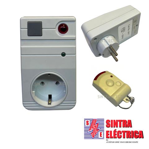 Interruptor Regulador Luz - 0A1 - com Comando à Distancia com Tomada e com Ficha