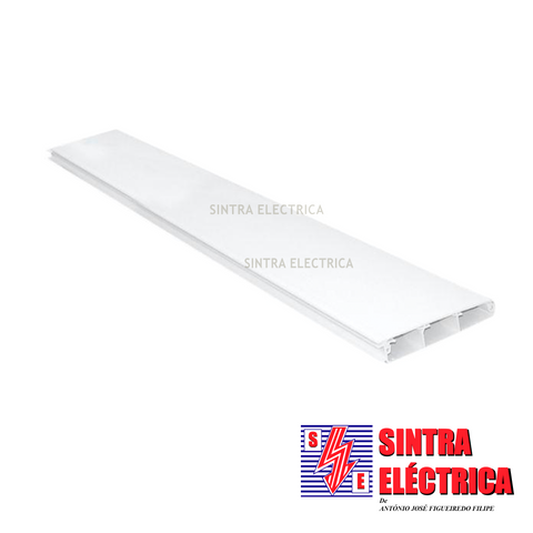 Calha 110 x 20 - de Rodapé - 3 canais - 10100 CBR/ Efapel