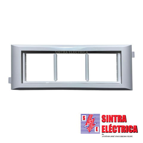 Adaptador Triplo - 10953 ABR -Q45- pª Calha c/ Tampa L 60 /Efapel