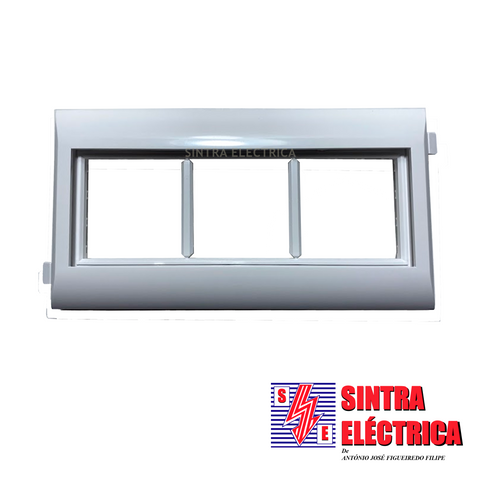 Adaptador Triplo - 10954 ABR -Q45- pª Calha c/ Tampa L 75 /Efapel