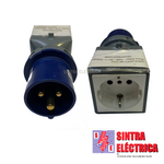 Ficha Adaptador - CEE - 2P+T / Schuko - 13910 / Famatel
