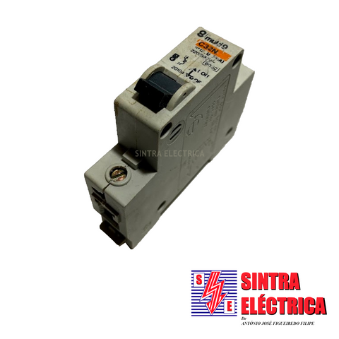 Disjuntor - 1 x 20 A - 3 KA - K 32a - 21953 / Merlin Gerin