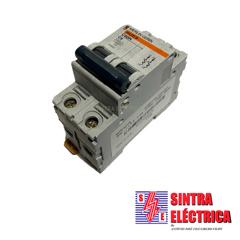 Disjuntor - 2 x 6 A - 6 KA - C 60H - 24985 / Merlin Gerin