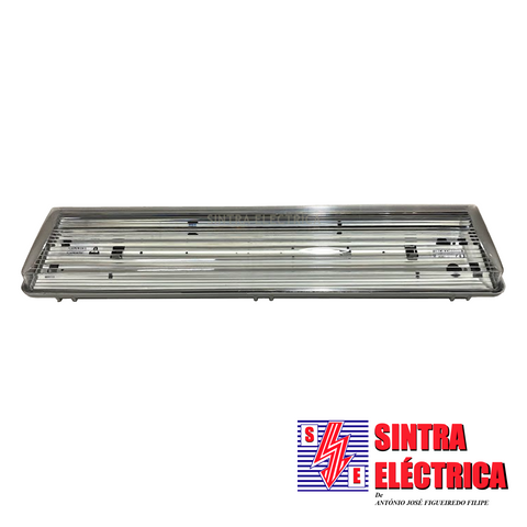 Armadura Estanque - 2 x 18 w - Bal. Electr. -  IP 65 / Armasul