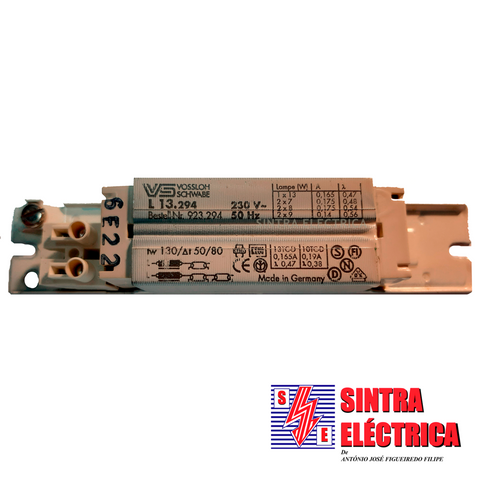 Balastro Ferromagnético - 2x7 / 8 / 9 - 1x10 / 13 w-L 13.508 /VS