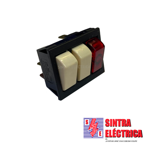 Interruptor Painel Duplo c/ Sinalização - 300 - T85 / Sme