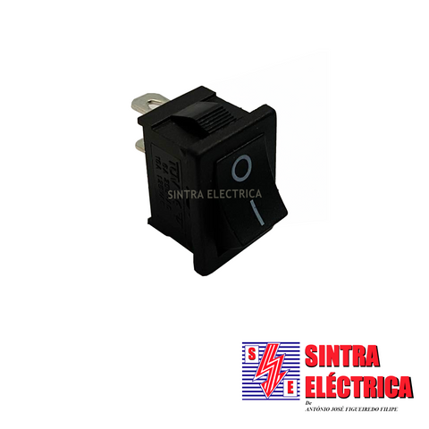 Interruptor Painel Estreito  S/ Luz - tecla preta - 320-040
