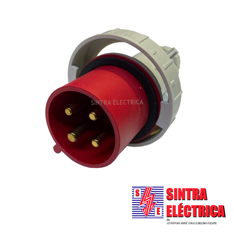 Ficha CEE - Macho c/ Aba - 3 P+T - 32 A - IP 67 - 3605 / ide