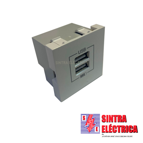 Carregador Duplo USB tipo A - 45439 SBR / Efapel