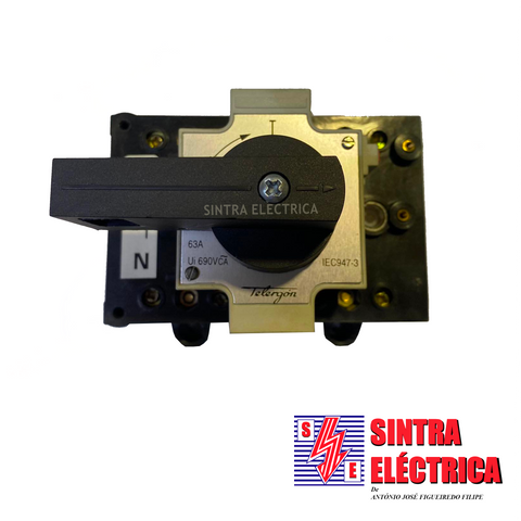 Interruptor Corte Geral - 4 x 63 A - c/ Manipulo - 07504 / telergo