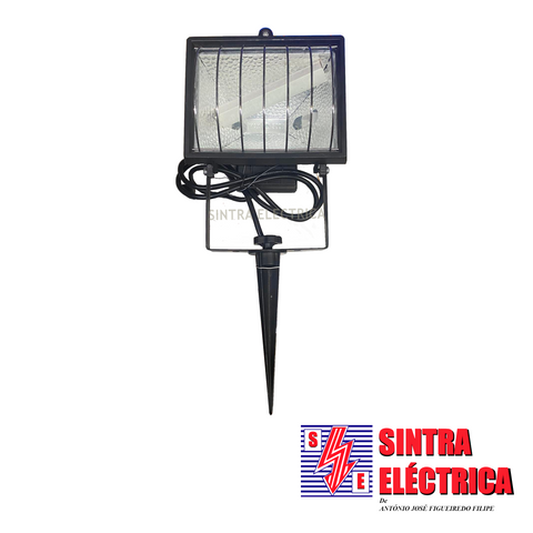 Projetor Halogéneo c/ Espigão pª Jardim - 500 w / Cyllux