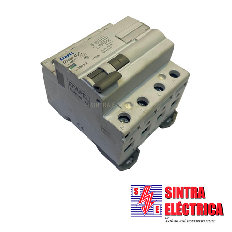 Interruptor Diferencial - 4 x 63 A / 300 mA - 55663-4DC / Efapel