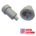Ficha Barracha Fêmea Schuko - Branca - 6056 / Cillux