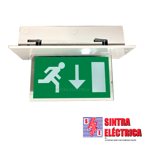 Armadura Emergência - 1 x 8 w - pª Tecto Falsdo - BBM-TC / Pretonica