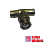 Ficha Adapt. BNC macho / 2 BNC femea