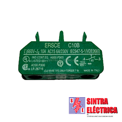 Contacto Individual - C 10 B - 1 NA - Verde / ERSCE