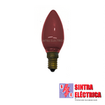 Lâmpada Chama - 25 w / 230 V - VERMELHO - E 14 / Leuci