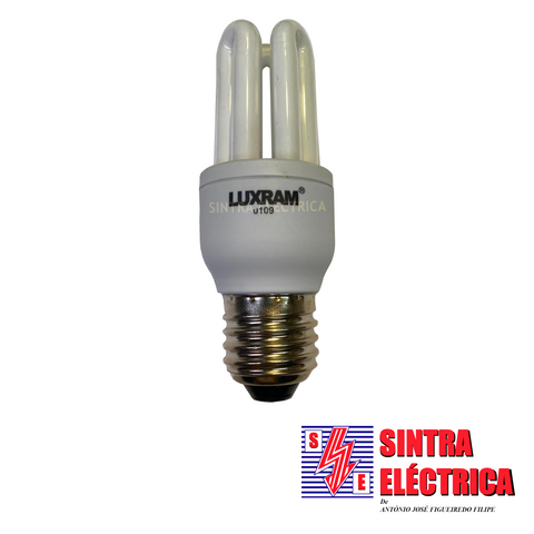 Lâmpada Dulux - E 27 -  9 w - 2.700 K - 3 tubos / LUXRAM