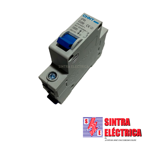 Disjuntor - 1 x 20 A - 4,5 KA - EB-C20 / Chint