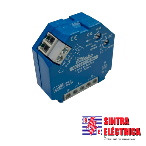 Interruptor Regulador Luz - Caixa Derivação c/ Com. p/ Botão- EUD61NP-230 V/E