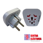 Ficha Adaptador - Schuko pª  todo tipo Europa