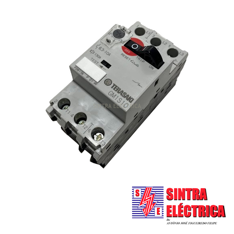 Disjuntor Motor - 6,3 a 10 A - GM1S10 - calha dine / TERASAKI