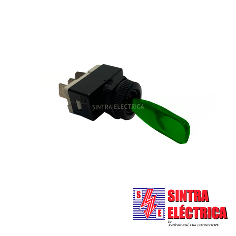 Interruptor Alavanca - KS 134 – Lumin. 12 V - Verde