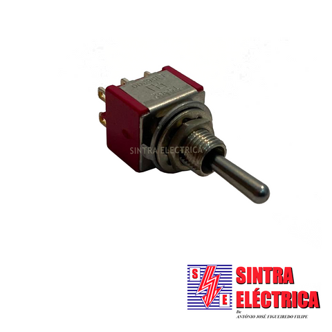 Interruptor Alavanca- KS 502 C - Mini - 250 V -2 A - 6 p /ON-OFF-ON