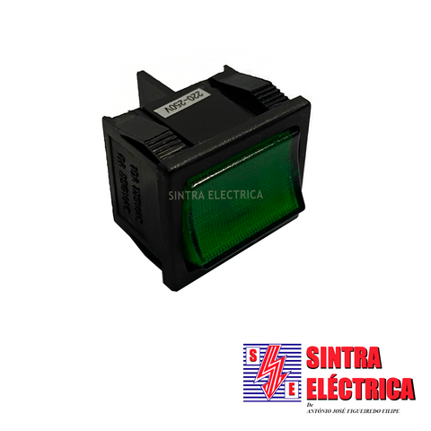 Interruptor Painel Lum.- KWS  74 -250 v-Tecla Mini larga - ON-OFF -4p