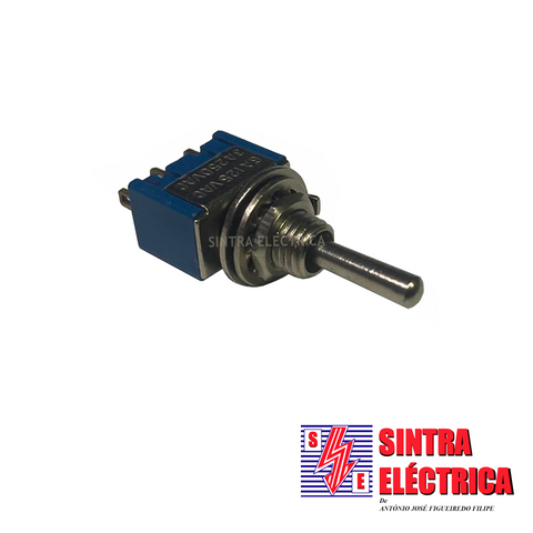 Interruptor Alavanca - MS 006 AT - 250 v- 3 A- Mini - 3 p - ON-OFF-(ON)