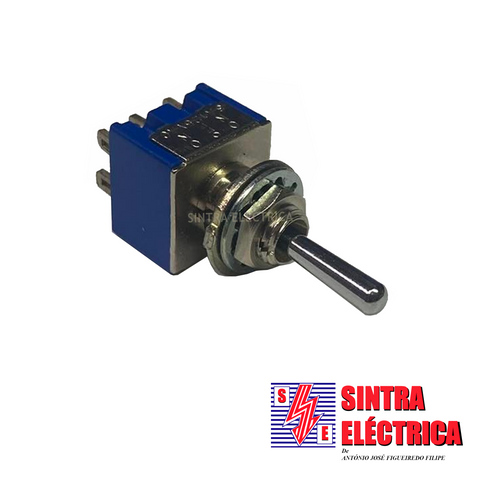 Interruptor Alavanca - MS 007 - 125 v - Mini - 6 p - ON-OFF-ON