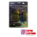 Carregador Pilhas - 230 ou 12 V - Rápida -4xAAA, AA/ MW 3277