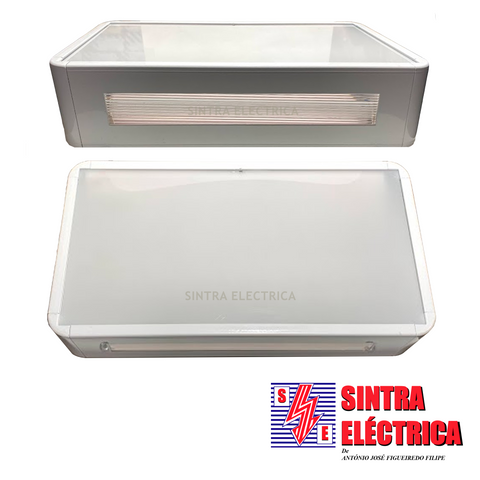 Armadura Emergência - 2 x 8w - Perman. - PE 160 EF 8P - 2h/Pretonica