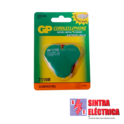 Pilha / Acumul.- 3,6 v / 280 mAh - NI MH - tipo Trevo /Kine