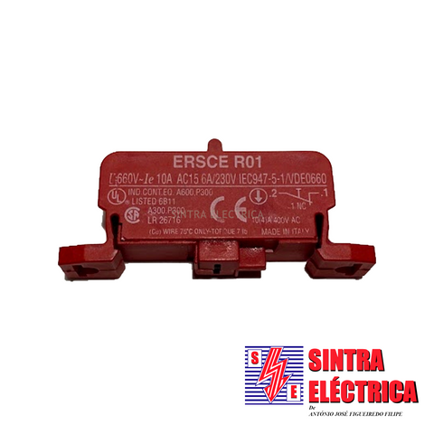 Contacto Individual - R 01 - 1 NF - Vermelho / ERSCE